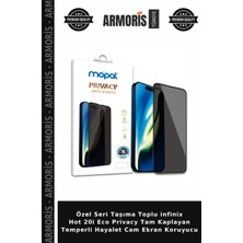 Armoris Özel Seri Taşıma Toplu Infinix Hot 20I Eco Privacy Tam Kaplayan Temperli Hayalet Cam Ekran Koruyucu