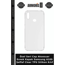 Armoris Özel Seri Cep Aksesuar Esnek Kapak Samsung A10S Şeffaf Clear Tpu Silikon Kılıf