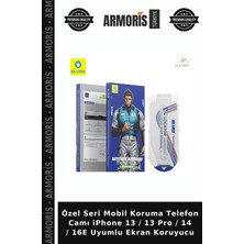Armoris Özel Seri Mobil Koruma Telefon Camı iPhone 13 / 13 Pro / 14 / 16E Uyumlu Ekran Koruyucu