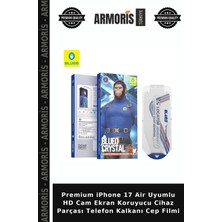 Armoris Premium iPhone 17 Air Uyumlu Hd Cam Ekran Koruyucu Cihaz Parçası Telefon Kalkanı Cep Filmi