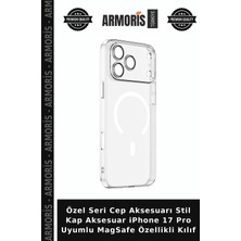 Armoris Özel Seri Cep Aksesuarı Stil Kap Aksesuar iPhone 17 Pro Uyumlu Magsafe Özellikli Kılıf