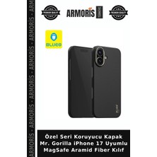 Armoris Özel Seri Koruyucu Kapak Mr. Gorilla iPhone 17 Uyumlu Magsafe Aramid Fiber Kılıf
