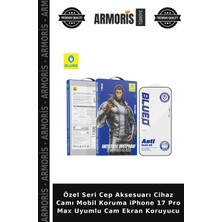 Armoris Özel Seri Cep Aksesuarı Cihaz Camı Mobil Koruma iPhone 17 Pro Max Uyumlu Cam Ekran Koruyucu