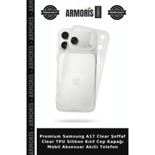 Armoris Premium Samsung A17 Clear Şeffaf Clear Tpu Silikon Kılıf Cep Kapağı Mobil Aksesuar Akıllı Telefon