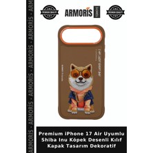 Armoris Premium iPhone 17 Air Uyumlu Shiba Inu Köpek Desenli Kılıf Kapak Tasarım Dekoratif