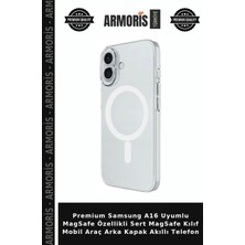 Armoris Premium Samsung A16 Uyumlu Magsafe Özellikli Sert Magsafe Kılıf Mobil Araç Arka Kapak Akıllı Telefon