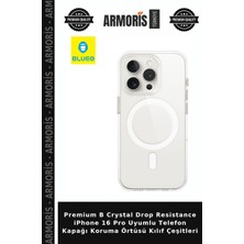 Armoris Premium B Crystal Drop Resistance iPhone 16 Pro Uyumlu Telefon Kapağı Koruma Örtüsü Kılıf Çeşitleri