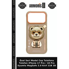 Armoris Özel Seri Model Cep Telefonu Telefon iPhone 17 Pro / 18 Pro Uyumlu Magsafe 2.0 Kılıf 11B 3D