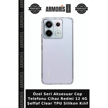 Armoris Özel Seri Aksesuar Cep Telefonu Cihaz Redmi 12 4g Şeffaf Clear Tpu Silikon Kılıf