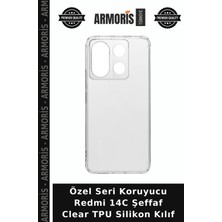 Armoris Özel Seri Koruyucu Redmi 14C Şeffaf Clear Tpu Silikon Kılıf