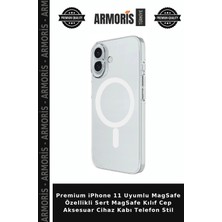 Armoris Premium iPhone 11 Uyumlu Magsafe Özellikli Sert Magsafe Kılıf Cep Aksesuar Cihaz Kabı Telefon Stil