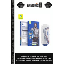Armoris Premium iPhone 17 Pro Max Gözetleme Önleyici Hayalet Cam Cep Aksesuarı Cihaz Koruma Ekran Örtüsü
