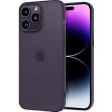 Str Store iPhone 14 Pro Max Slimfy Ince Saydam Kılıf (Mor)