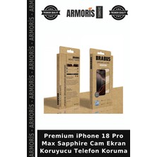 Armoris Premium iPhone 18 Pro Max Sapphire Cam Ekran Koruyucu Telefon Koruma