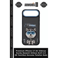 Armoris Premium iPhone 17 Air Sibirya Kurdu Desenli Silikon Kılıf 2.0 3D Yenilikçi Koruma Telefon Kabı