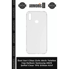 Armoris Özel Seri Cihaz Zırhı Akıllı Telefon Cep Kalkanı Samsung A02S Şeffaf Clear Tpu Silikon Kılıf