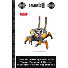 Armoris Özel Seri Parti Eğlence Cihazı Yengeç Tasarımlı Rgb Işıklı Bluetooth Mekanik Hoparlör F52