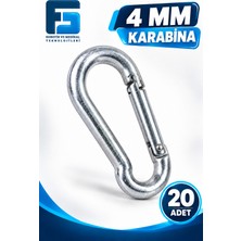 4 mm Karabina 20 Adet Çok Amaçlı Askı Aparatı