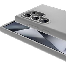 Str Store Galaxy S Serisi Uyumlu Kivi Kapak – Kablosuz Şarj Özellikli Silikon Kılıf (Naturel Titanyum, Galaxy S24 Ultra)