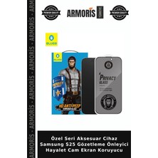 Armoris Özel Seri Aksesuar Cihaz Samsung S25 Gözetleme Önleyici Hayalet Cam Ekran Koruyucu