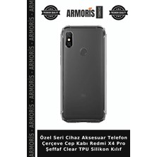 Armoris Özel Seri Cihaz Aksesuar Telefon Çerçeve Cep Kabı Redmi X4 Pro Şeffaf Clear Tpu Silikon Kılıf