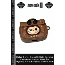 Armoris Delux Serisi Kulaklık Kabı Koruma Kapağı Airpods 4. Nesil Ile Uyumlu Vinyl Earpods Silikon Kılıf