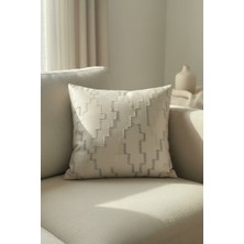 Luvora Home Azura Serisi Desenli Premium Kırlent Kılıfı - Krem