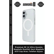 Armoris Premium Mi 14 Ultra Uyumlu Magsafe Özellikli Sert Magsafe Kılıf Cep Aracı Telefon Eşyası
