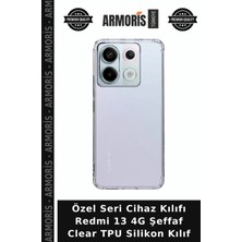 Armoris Özel Seri Cihaz Kılıfı Redmi 13 4g Şeffaf Clear Tpu Silikon Kılıf