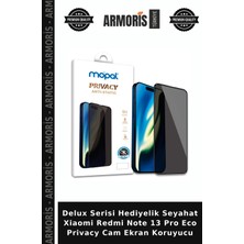 Armoris Delux Serisi Hediyelik Seyahat Xiaomi Redmi Note 13 Pro Eco Privacy Cam Ekran Koruyucu