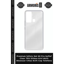 Armoris Premium Infinix Hot 60 Pro Şeffaf Clear Tpu Silikon Kılıf Akıllı Aksesuar Cihaz Kılıfı Cep Telefonu