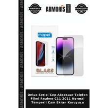 Armoris Delux Serisi Cep Aksesuar Telefon Filmi Realme C11 2011 Normal Temperli Cam Ekran Koruyucu