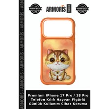 Armoris Premium iPhone 17 Pro / 18 Pro Telefon Kılıfı Hayvan Figürlü Günlük Kullanım Cihaz Koruma