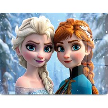 Reflexa Cam Kesme Tahtası Frozen Desenli Çok Amaçlı 40X30 cm