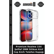 Armoris Premium Realme 15X Şeffaf 2mm Silikon Kılıf Cep Kılıfı Telefon Kapağı