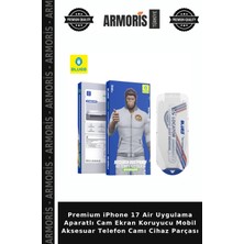 Armoris Premium iPhone 17 Air Uygulama Aparatlı Cam Ekran Koruyucu Mobil Aksesuar Telefon Camı Cihaz Parçası