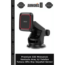 Armoris Premium C83 Mıknatıslı Vantuzlu Araç Içi Telefon Tutucu Ofis Dışı Seyahat Gereci