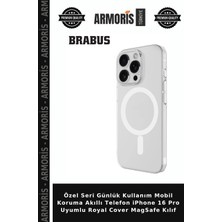 Armoris Özel Seri Günlük Kullanım Mobil Koruma Akıllı Telefon iPhone 16 Pro Uyumlu Royal Cover Magsafe Kılıf