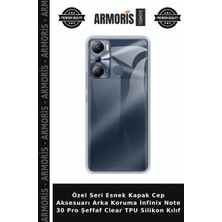 Armoris Özel Seri Esnek Kapak Cep Aksesuarı Arka Koruma Infinix Note 30 Pro Şeffaf Clear Tpu Silikon Kılıf