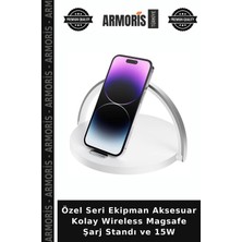 Armoris Özel Seri Ekipman Aksesuar Kolay Wireless Magsafe Şarj Standı ve 15W