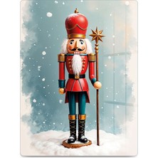 Reflexa Cam Kesme Tahtası Yılbaşı Nutcracker Temalı Çok Amaçlı 40X30 cm