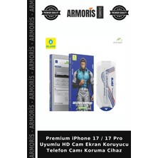 Armoris Premium iPhone 17 / 17 Pro Uyumlu Hd Cam Ekran Koruyucu Telefon Camı Koruma Cihaz