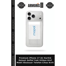 Armoris Premium iPhone 17 Air Kartlık Detaylı Şeffaf Yuki Silikon Kılıf Mobil Aksesuar Telefon Cihaz Kılıfı
