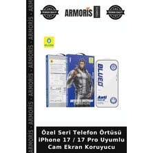 Armoris Özel Seri Telefon Örtüsü iPhone 17 / 17 Pro Uyumlu Cam Ekran Koruyucu