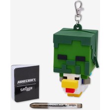Smiggle Minecraft Mini Not Defteri Çanta Süsü Anahtarlık