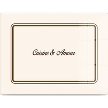 Reflexa Cam Kesme Tahtas Cuisine Amour Çok Amaçlı 35X25 cm