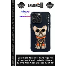 Armoris Özel Seri Yenilikçi Tarz Figürlü Aksesuar Karakteristik iPhone 13 Pro Max Cool Glasses Kılıf 3D