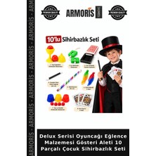Armoris Delux Serisi Oyuncağı Eğlence Malzemesi Gösteri Aleti 10 Parçalı Çocuk Sihirbazlık Seti