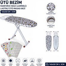 Bezos Ranforce Keçe Lamineli Lastikli Ütü Masası Bezi 140X50 cm BZS10