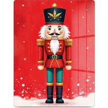 Reflexa Cam Kesme Tahtası Yılbaşı Nutcracker Temalı Çok Amaçlı 35X25 cm